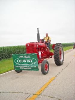 Gary Miller, Country Insurance Agent, enjoys his first Tractor Trek ride